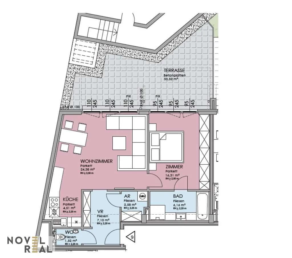 2-Zimmer-Wohnung kaufen in Wien – 62,56 m², € 599.000 – Bild 14 von 15