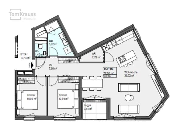3-Zimmer-Wohnung kaufen in Wien – 81,34 m², € 522.000 – Bild 3 von 11