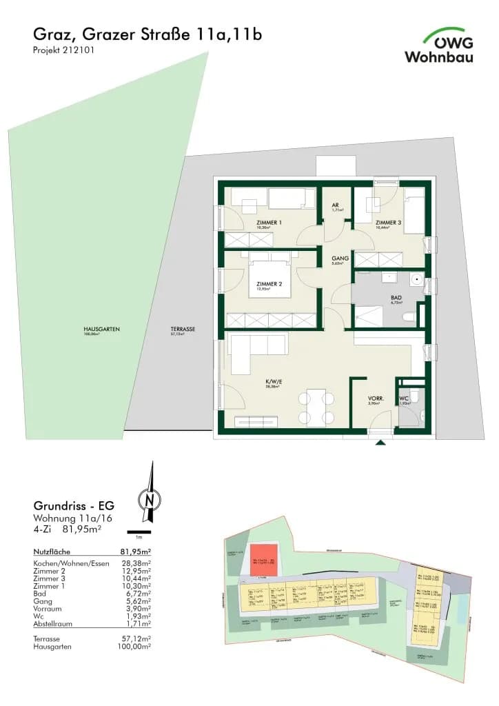 4-Zimmer-Wohnung kaufen in Graz – 81,95 m², € 505.915 – Bild 12 von 12