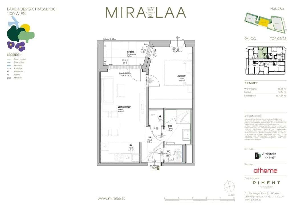 2-Zimmer-Wohnung kaufen in Wien – 45,73 m², € 315.000 – Bild 17 von 17