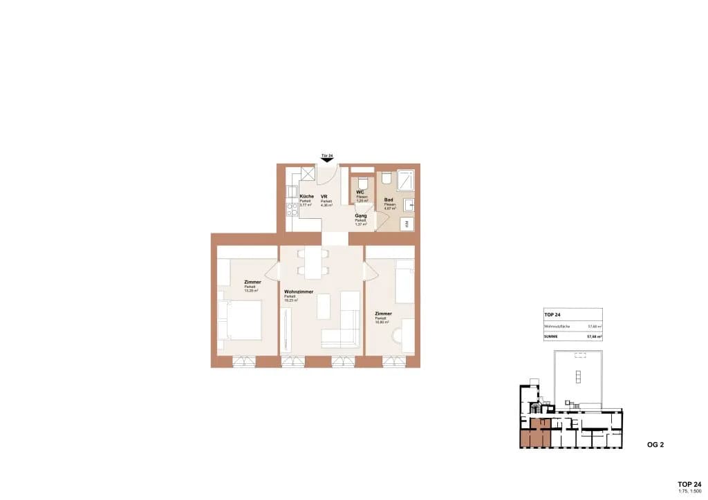 3-Zimmer-Wohnung kaufen in Wien – 57,68 m², € 359.000 – Bild 21 von 21
