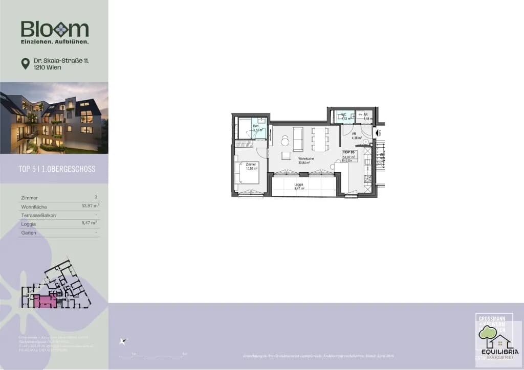 2-Zimmer-Wohnung kaufen in Wien – 53,98 m², € 380.000 – Bild 5 von 5