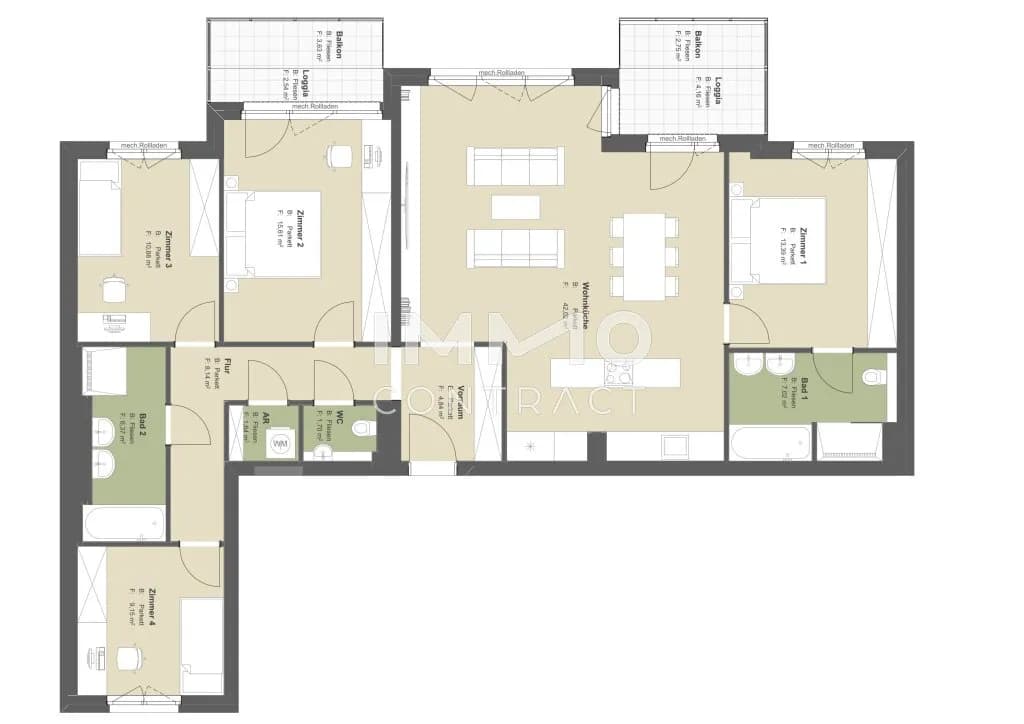 6-Zimmer-Wohnung kaufen in Wien – 127,05 m², € 655.740 – Bild 15 von 15