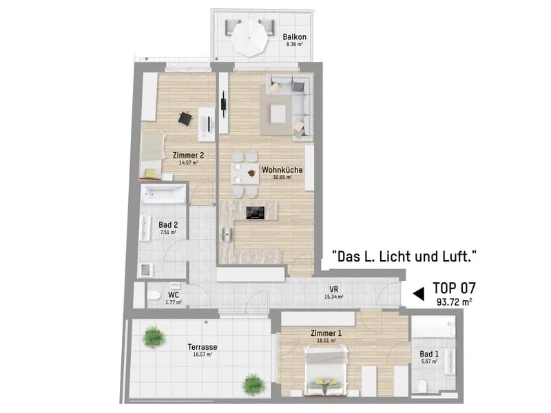 3-Zimmer-Wohnung kaufen in Wien – 93 m², € 549.900 – Bild 12 von 13