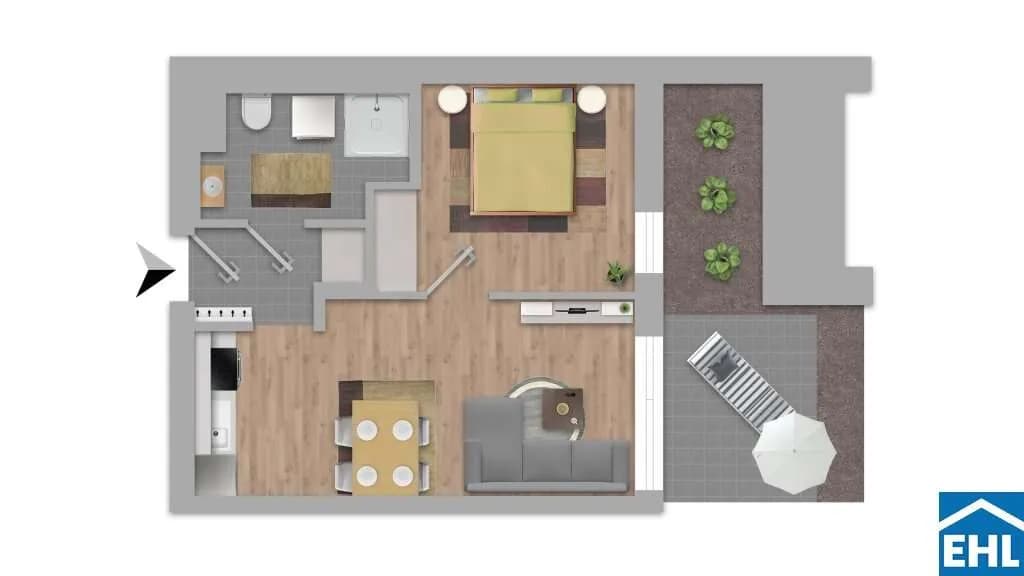 2-Zimmer-Wohnung kaufen in Wien – 35 m², € 264.500 – Bild 3 von 3