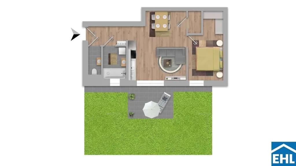 2-Zimmer-Wohnung kaufen in Wien – 47 m², € 349.000 – Bild 3 von 3