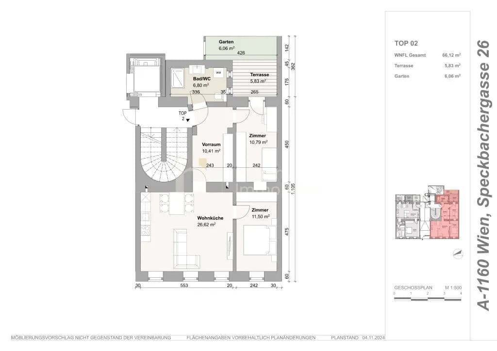 3-Zimmer-Wohnung kaufen in Wien – 65,82 m², € 375.000 – Bild 21 von 21