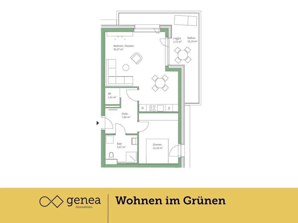 2-Zimmer-Wohnung kaufen in Graz – 58,53 m², € 305.000 – Bild 3 von 18