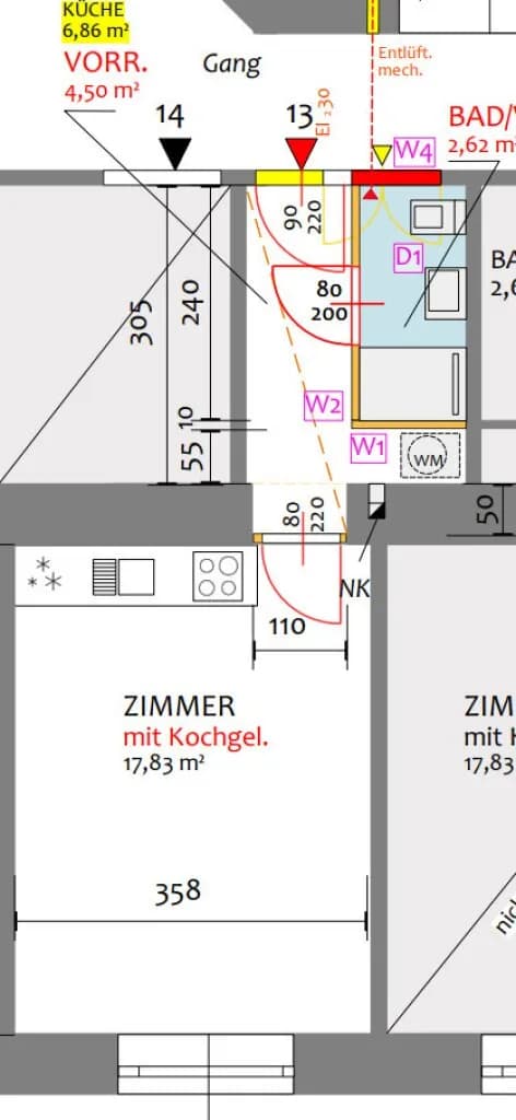 1-Zimmer-Wohnung kaufen in Wien – 25 m², € 72.000 – Bild 12 von 12