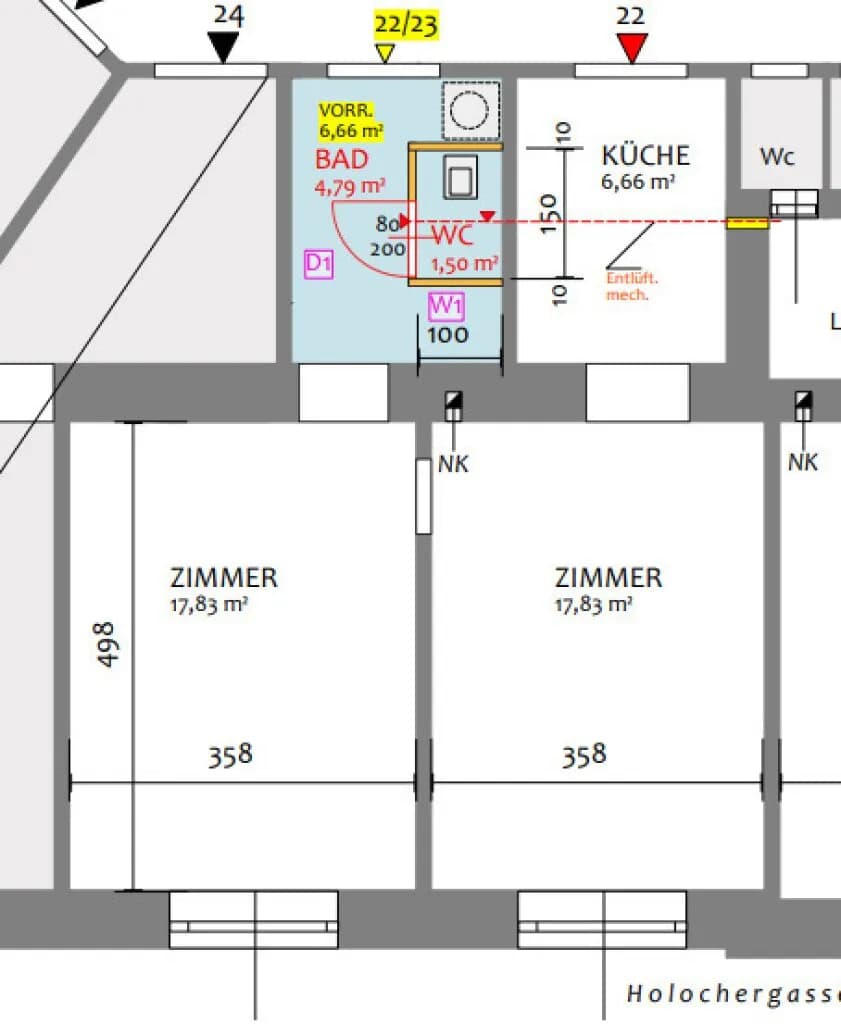 2-Zimmer-Wohnung kaufen in Wien – 49 m², € 119.000 – Bild 12 von 12