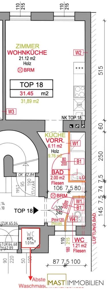 1-Zimmer-Wohnung kaufen in Wien – 31,85 m², € 195.000 – Bild 15 von 19