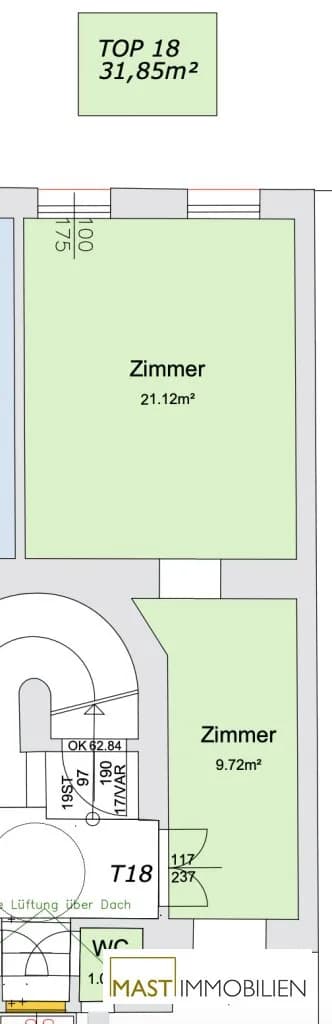 1-Zimmer-Wohnung kaufen in Wien – 31,85 m², € 195.000 – Bild 19 von 19