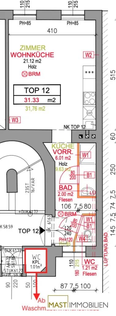 1-Zimmer-Wohnung kaufen in Wien – 31,76 m², € 179.000 – Bild 15 von 20
