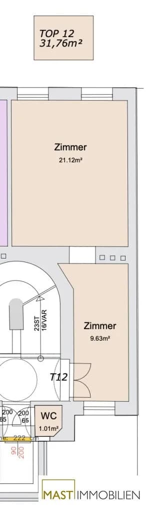 1-Zimmer-Wohnung kaufen in Wien – 31,76 m², € 179.000 – Bild 20 von 20