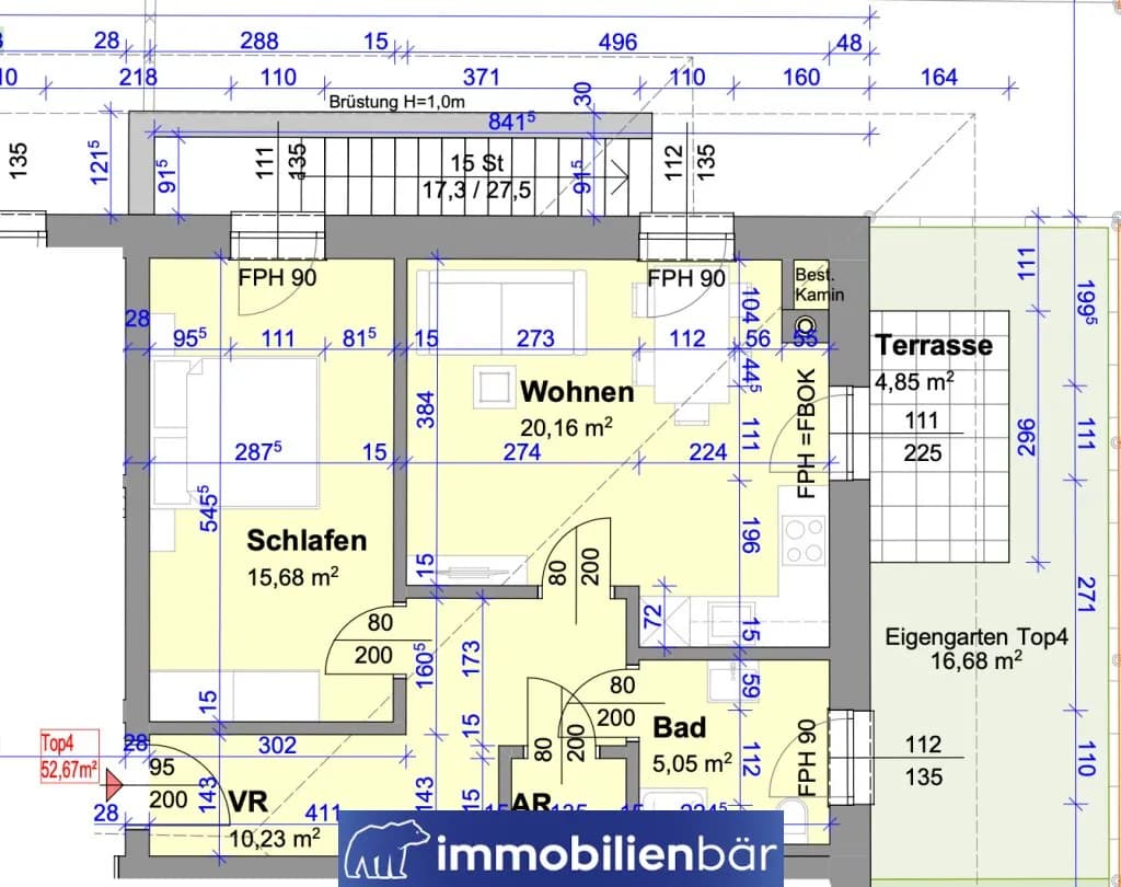 2-Zimmer-Wohnung kaufen in Wels-Land – 50 m² – Bild 20 von 26