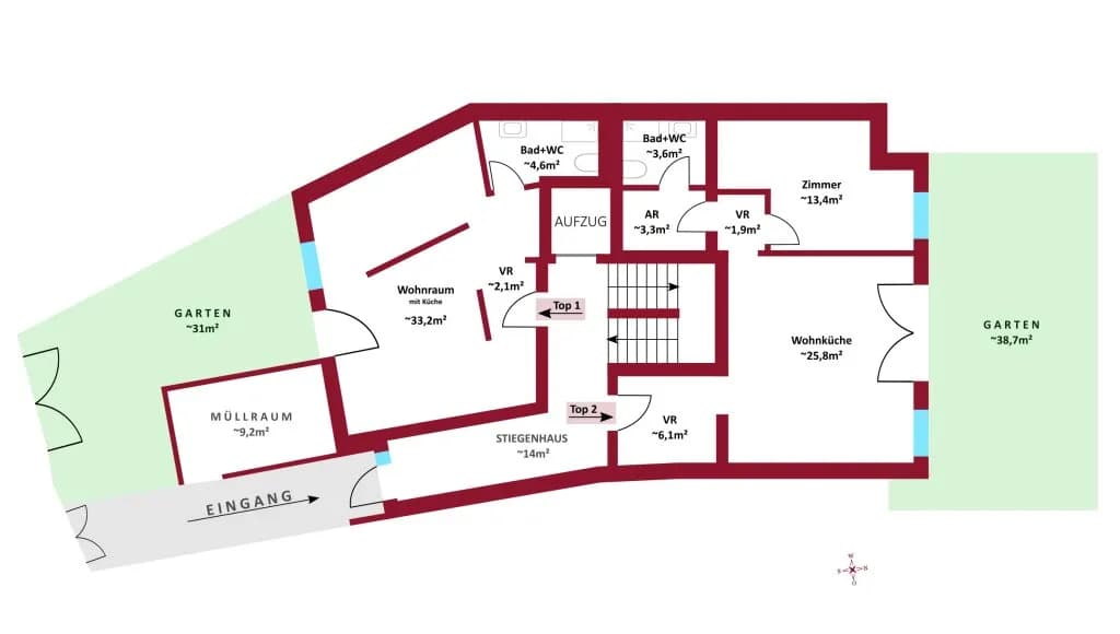 13-Zimmer-Gewerbeimmobilie kaufen in Wien – 368 m², € 1.800.000 – Bild 11 von 14