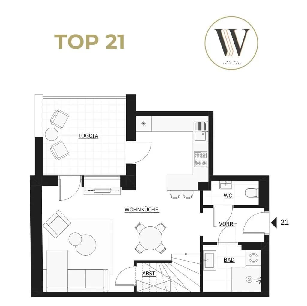 2-Zimmer-Wohnung kaufen in Wien – 58,72 m², € 449.000 – Bild 14 von 15