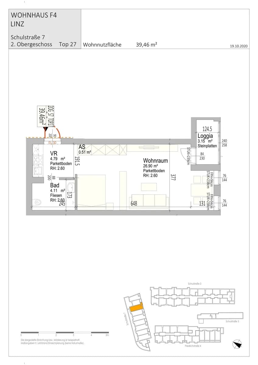 1-Zimmer-Wohnung mieten in Linz – 39,46 m², € 815 – Bild 9 von 23