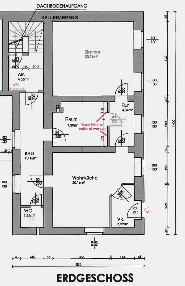 3-Zimmer-Haus kaufen in Baden – 153 m², € 269.000 – Bild 24 von 25