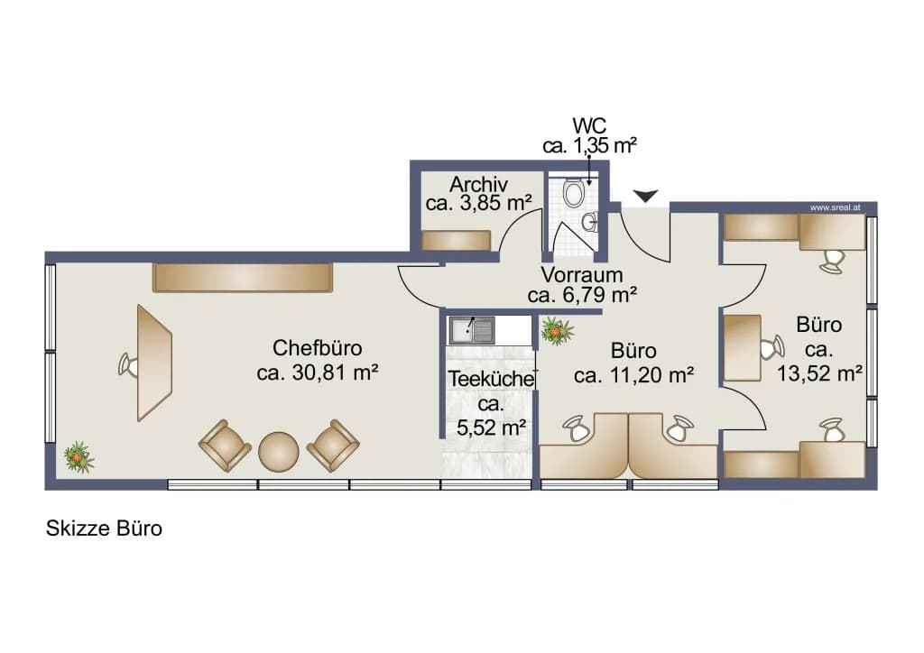 3-Zimmer-Gewerbeimmobilie mieten in Dornbirn – 73 m², € 934 – Bild 8 von 8
