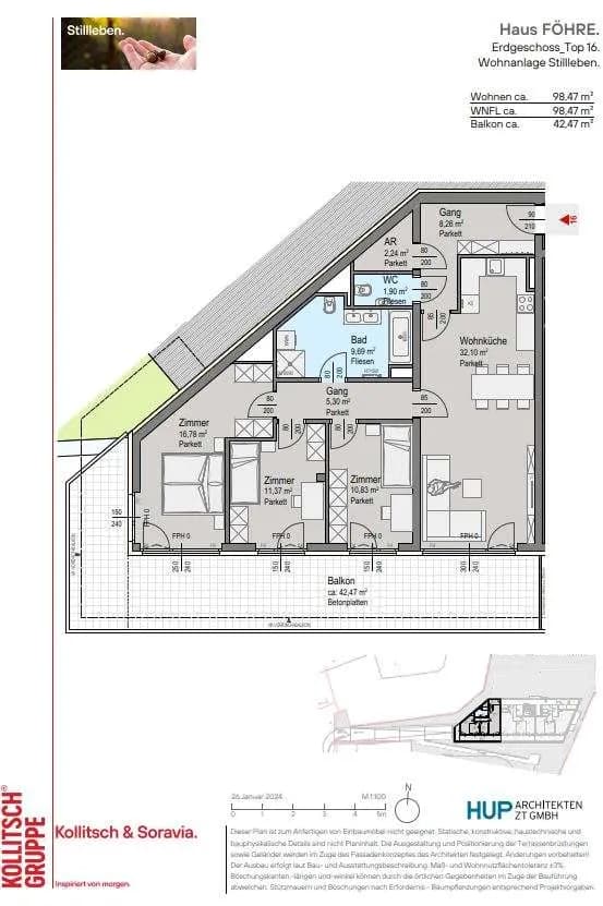 4-Zimmer-Wohnung kaufen in Mödling – 98,47 m², € 599.700 – Bild 9 von 9