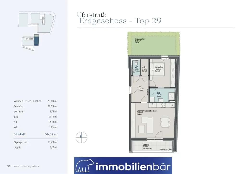 2-Zimmer-Wohnung kaufen in Grieskirchen – 56,57 m², € 314.000 – Bild 10 von 10