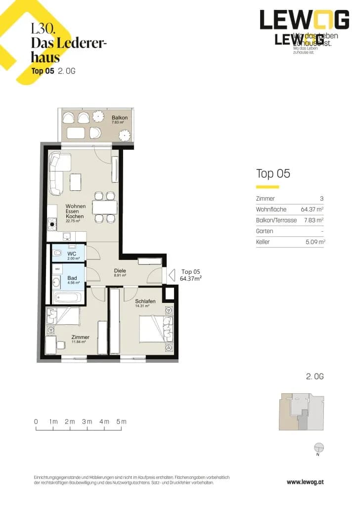 3-Zimmer-Wohnung kaufen in Linz – 64 m², € 469.000 – Bild 11 von 11