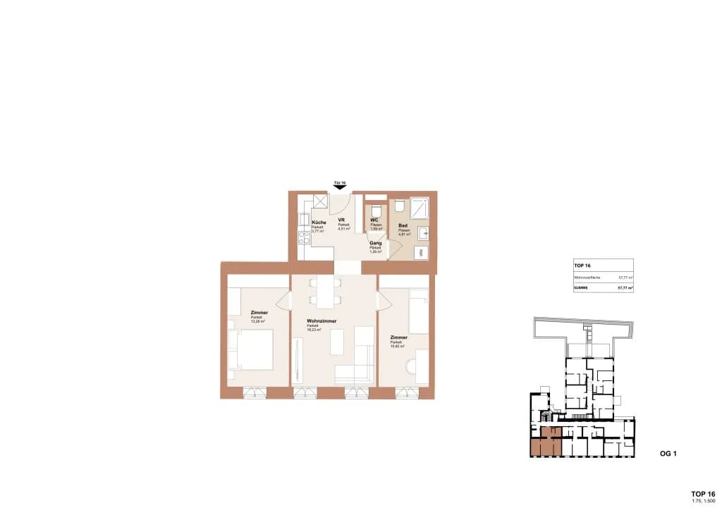3-Zimmer-Wohnung kaufen in Wien – 57,77 m², € 349.000 – Bild 20 von 20