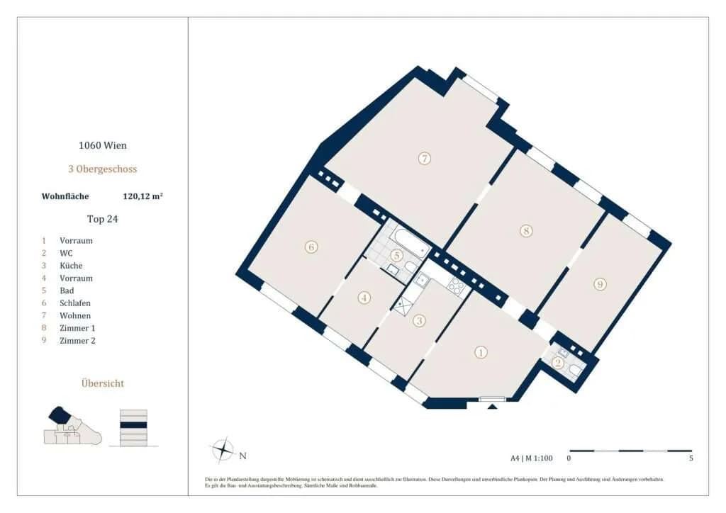 Immobilie kaufen in Wien – 120,12 m², € 399.000 – Bild 3 von 3