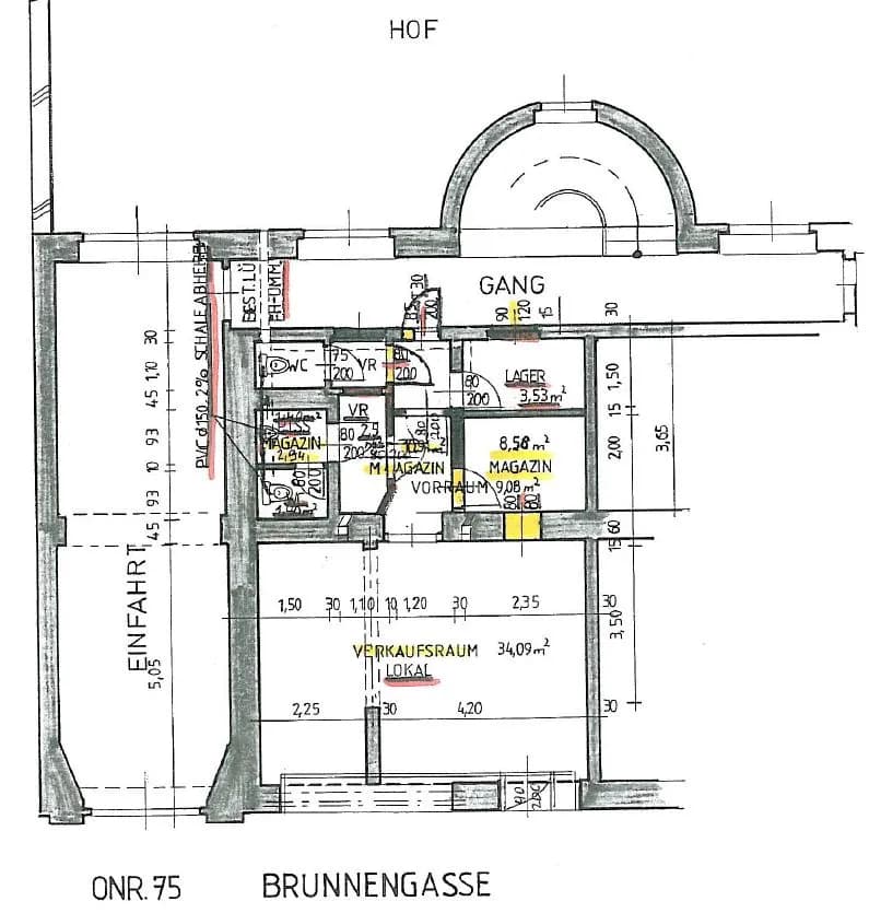 1-Zimmer-Gewerbeimmobilie mieten in Wien – 65 m², € 1.249 – Bild 11 von 12