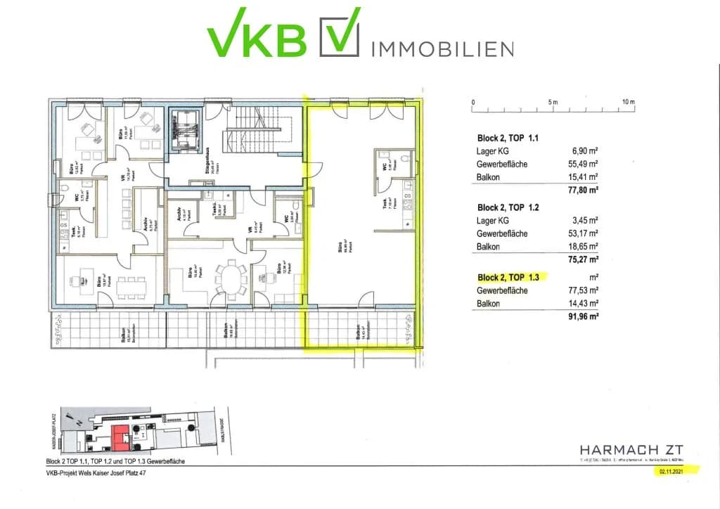 Gewerbeimmobilie mieten in Wels – 95 m², € 1.055 – Bild 12 von 12
