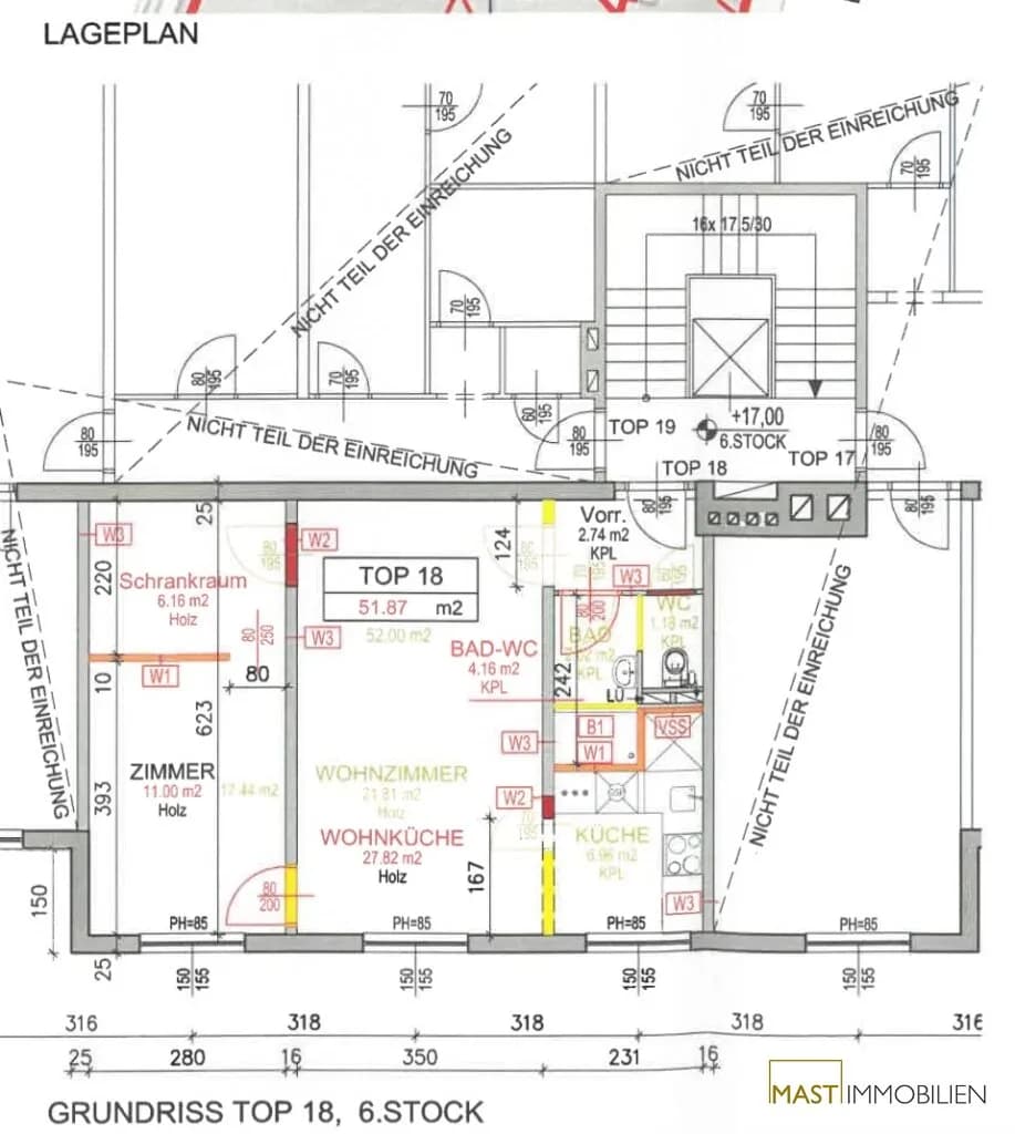 2-Zimmer-Wohnung kaufen in Wien – 51,87 m², € 299.000 – Bild 14 von 14