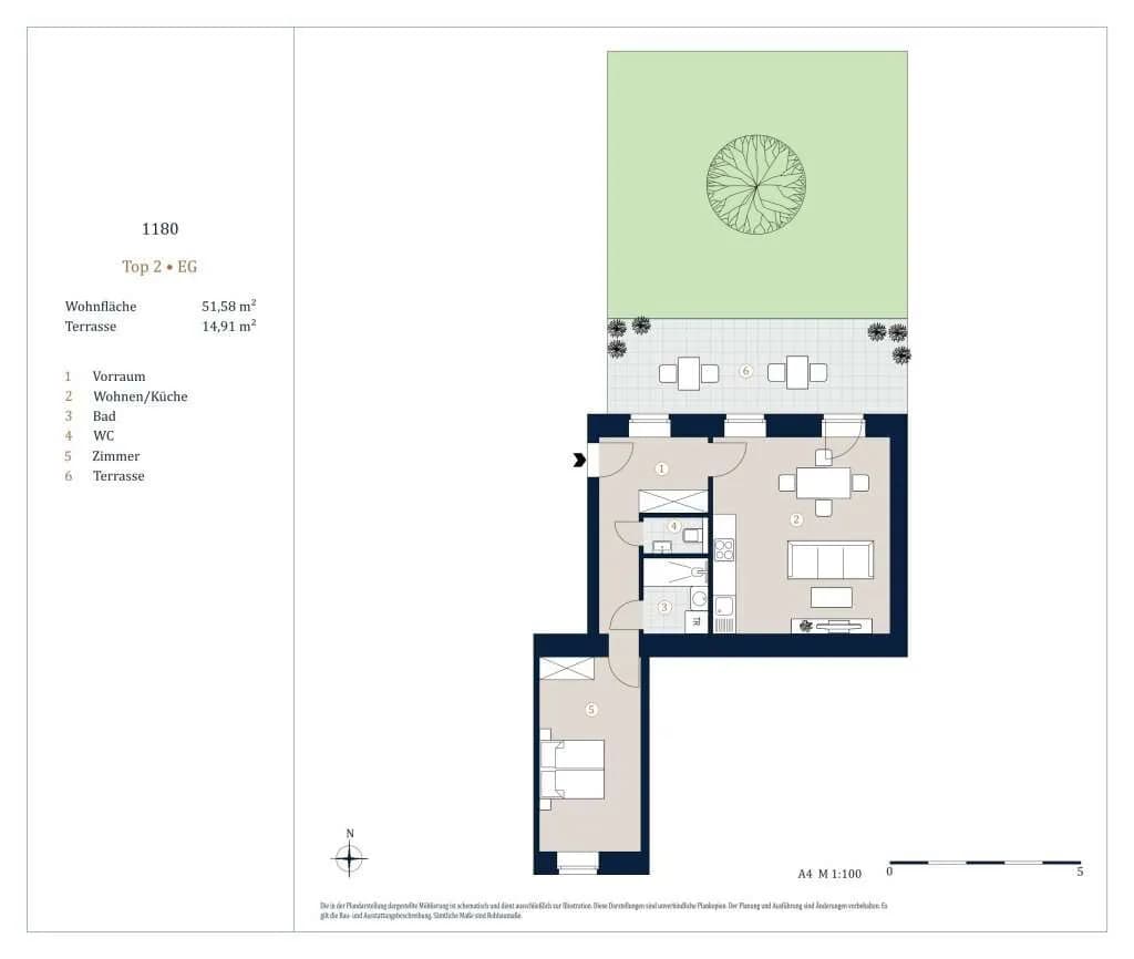 2-Zimmer-Wohnung kaufen in Wien – 51,58 m², € 399.000 – Bild 10 von 10