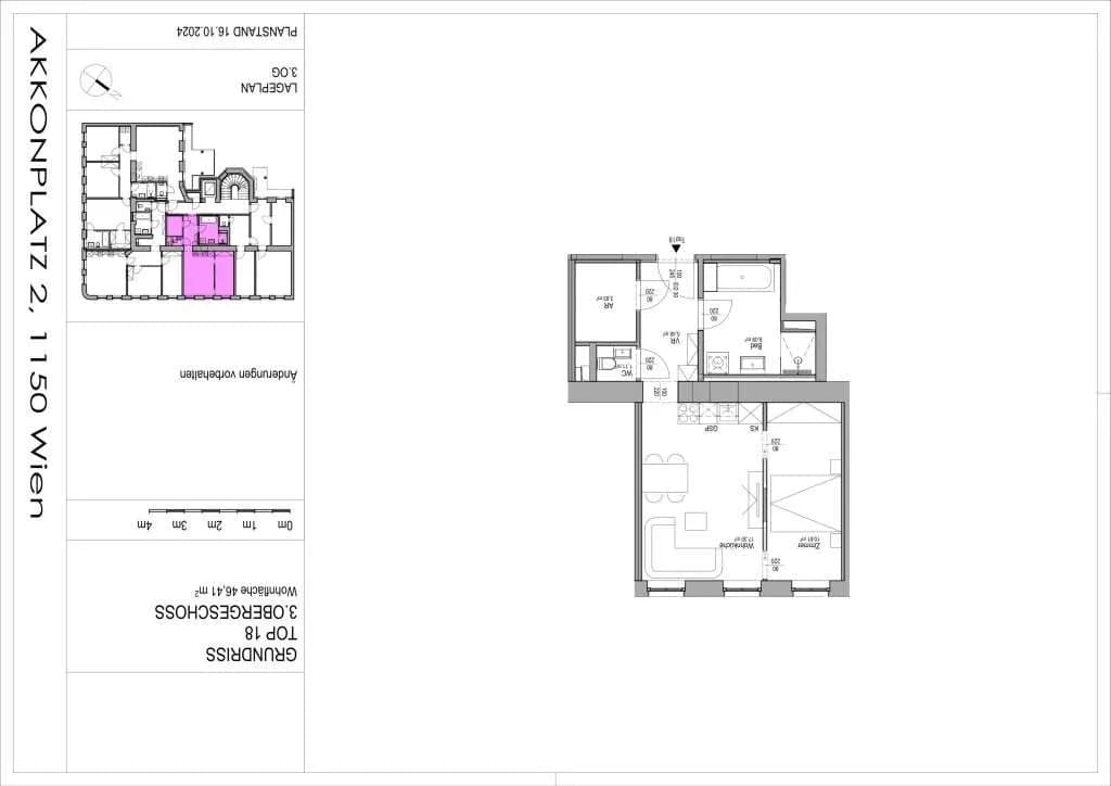 2-Zimmer-Wohnung kaufen in Wien – 46,41 m², € 343.000 – Bild 14 von 14