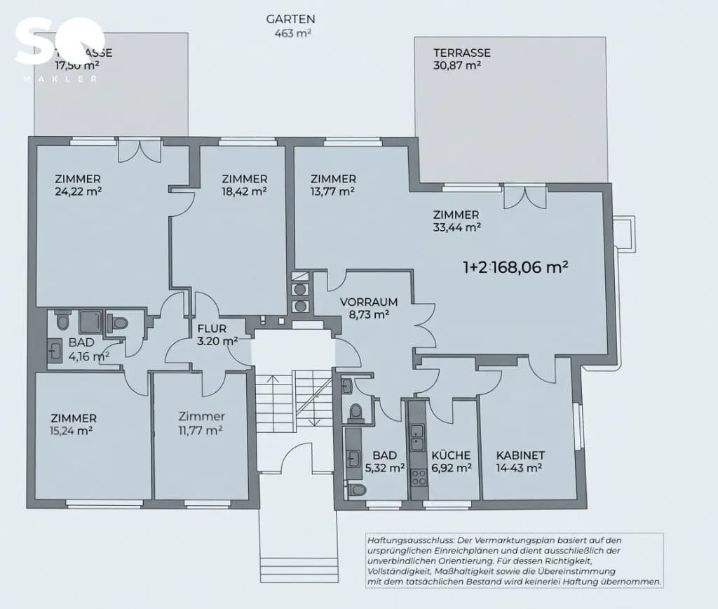 6-Zimmer-Wohnung kaufen in Wien – 168 m², € 1.395.000 – Bild 12 von 15