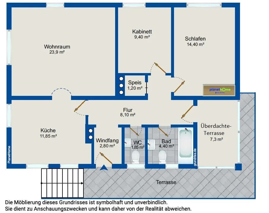 3-Zimmer-Haus kaufen in Neunkirchen – 78 m², € 249.000 – Bild 18 von 19