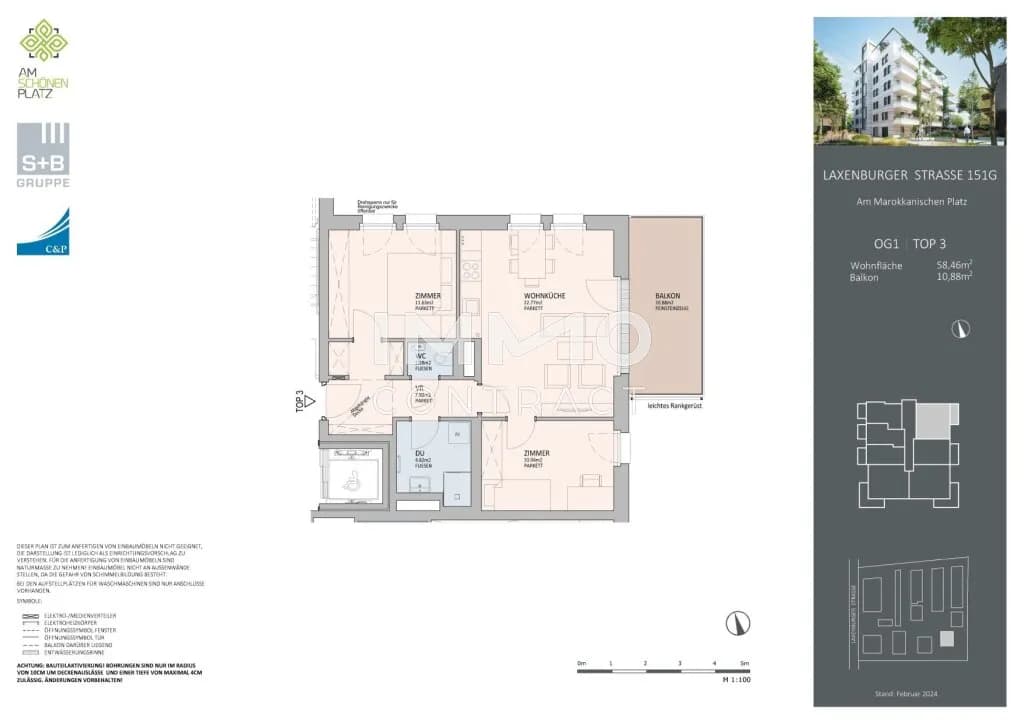 3-Zimmer-Wohnung kaufen in Wien – 58,46 m², € 550.000 – Bild 14 von 14