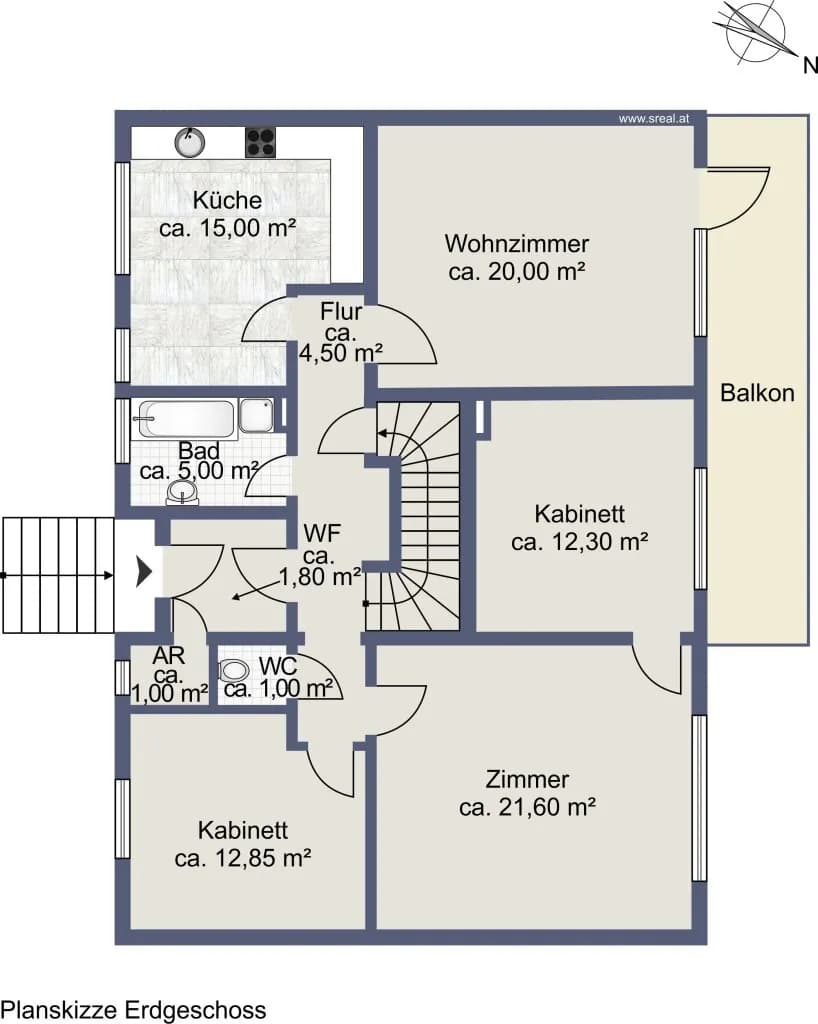 8-Zimmer-Haus kaufen in Hollabrunn – 168 m², € 395.000 – Bild 25 von 27