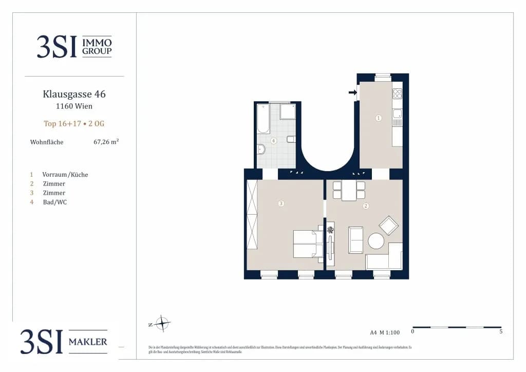 2-Zimmer-Wohnung kaufen in Wien – 67,26 m², € 299.000 – Bild 13 von 13