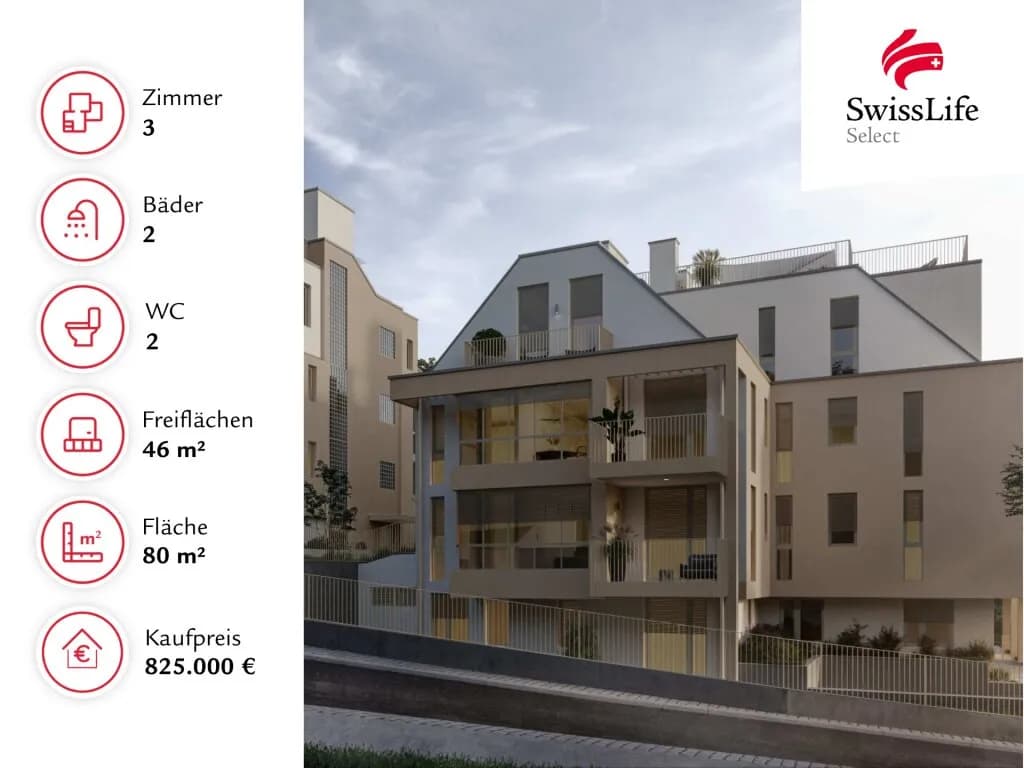 3-Zimmer-Wohnung kaufen in Wien – 80,03 m², € 825.000 – Bild 2 von 4