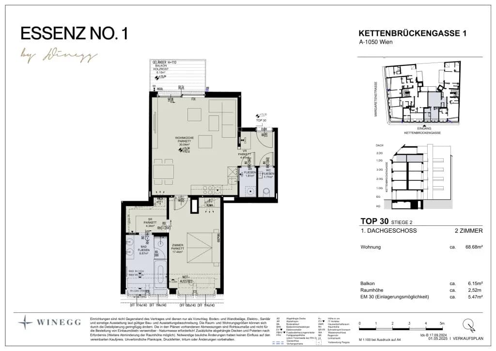 2-Zimmer-Wohnung kaufen in Wien – 68,68 m², € 859.000 – Bild 23 von 23