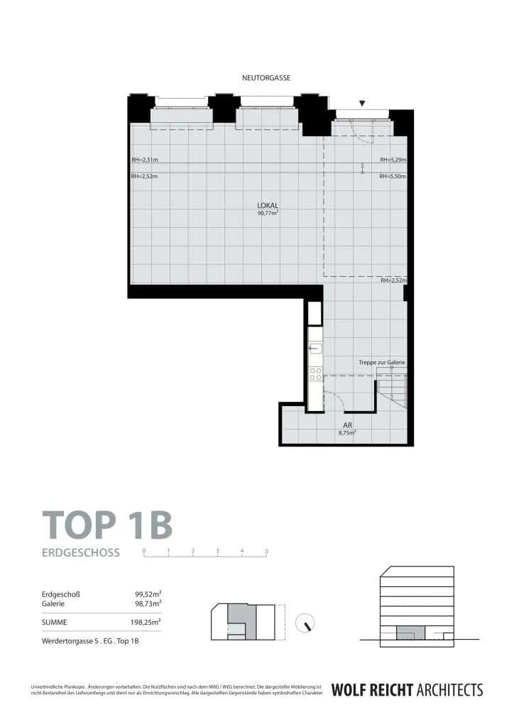 2-Zimmer-Gewerbeimmobilie mieten in Wien – 198 m², € 5.831 – Bild 8 von 9