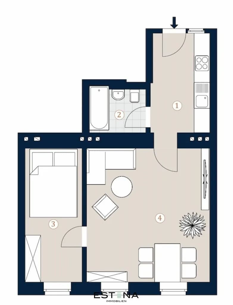 2-Zimmer-Wohnung kaufen in Wien – 51 m², € 359.000 – Bild 10 von 10