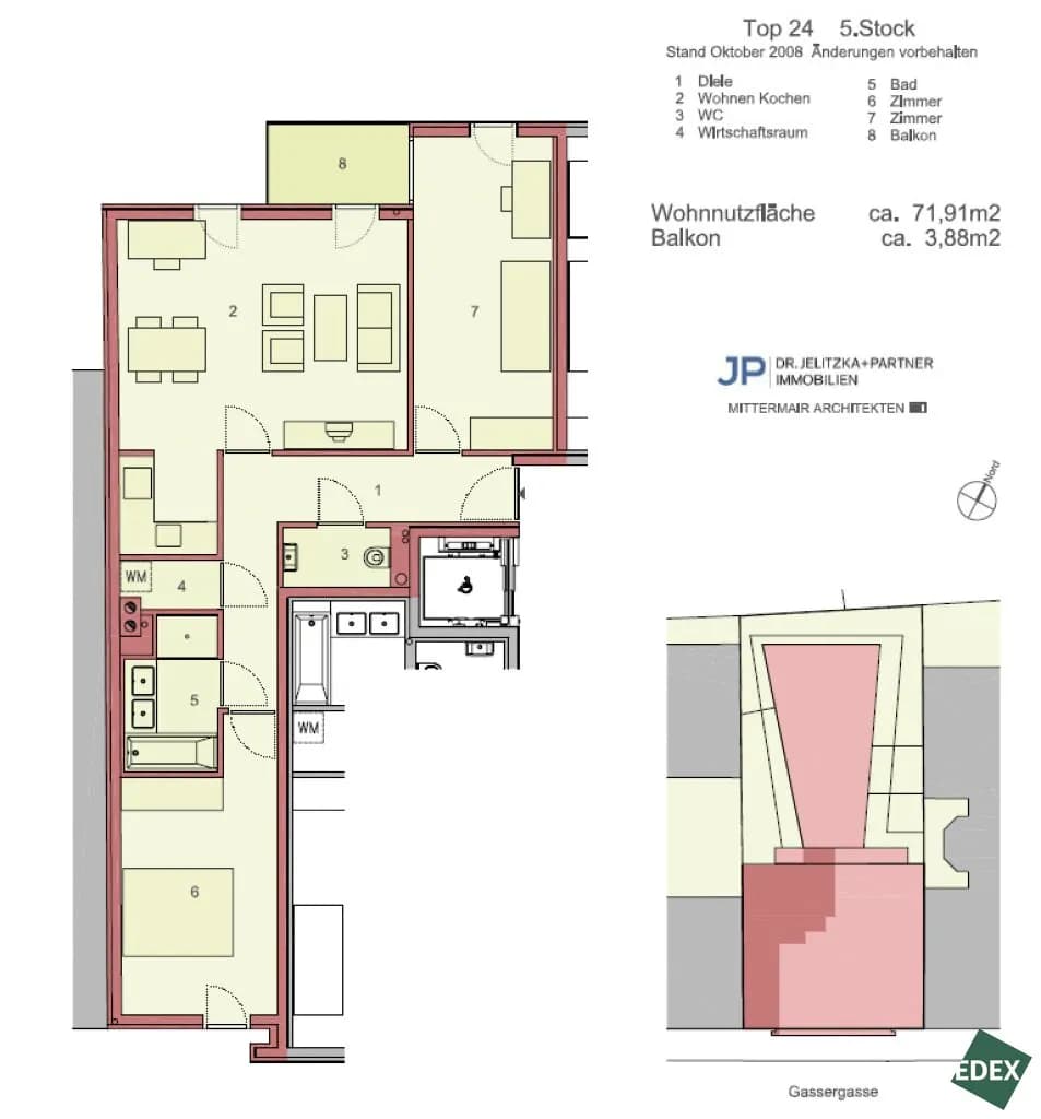 3-Zimmer-Wohnung mieten in Wien – 71,91 m², € 1.599 – Bild 23 von 23