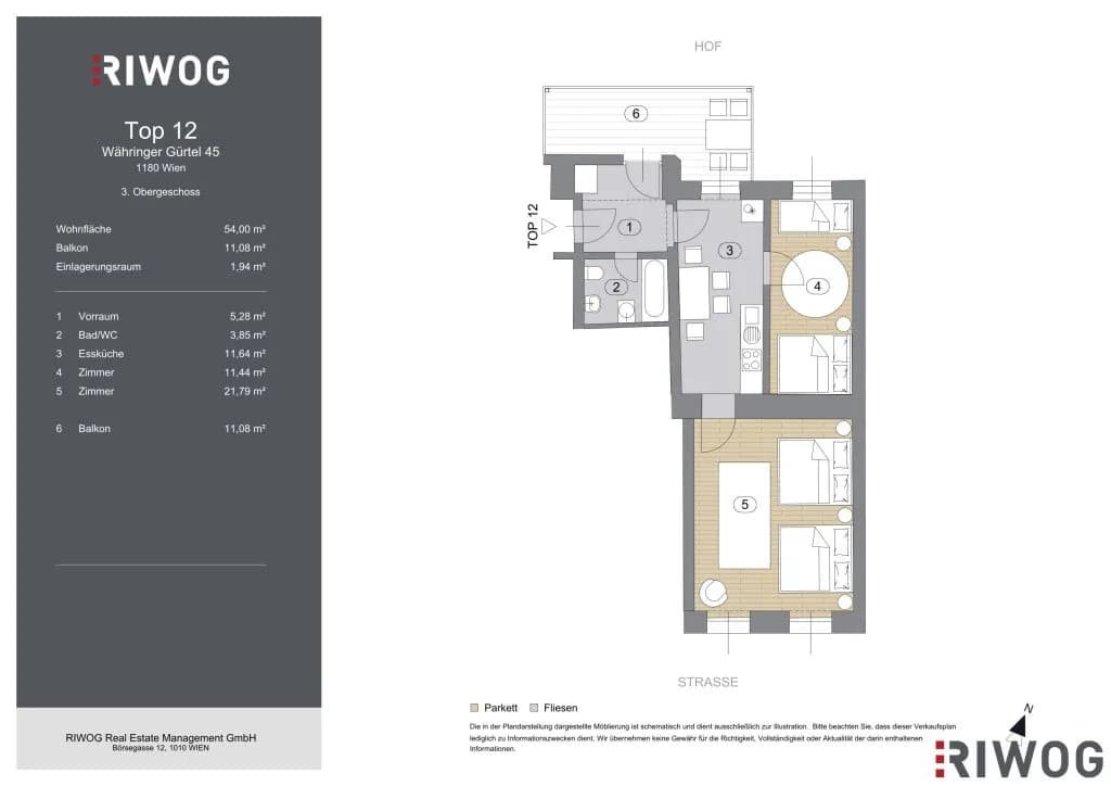 2-Zimmer-Wohnung kaufen in Wien – 54 m², € 360.000 – Bild 30 von 30