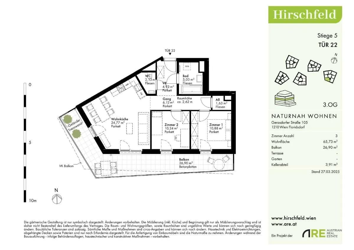 3-Zimmer-Wohnung kaufen in Wien – 66,29 m², € 436.000 – Bild 17 von 39