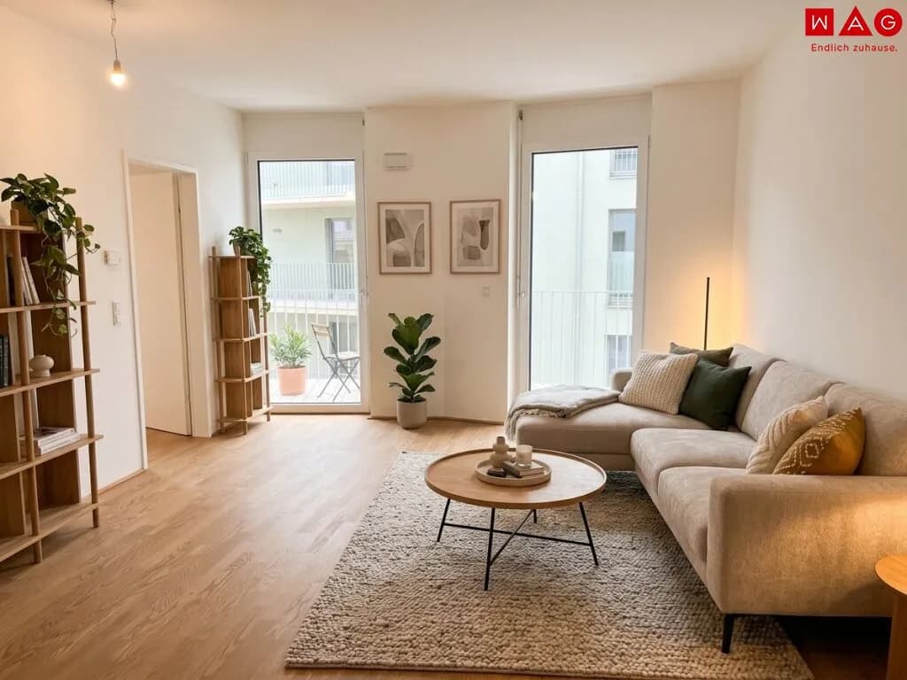 2-Zimmer-Wohnung mieten in Graz – 46 m², € 812