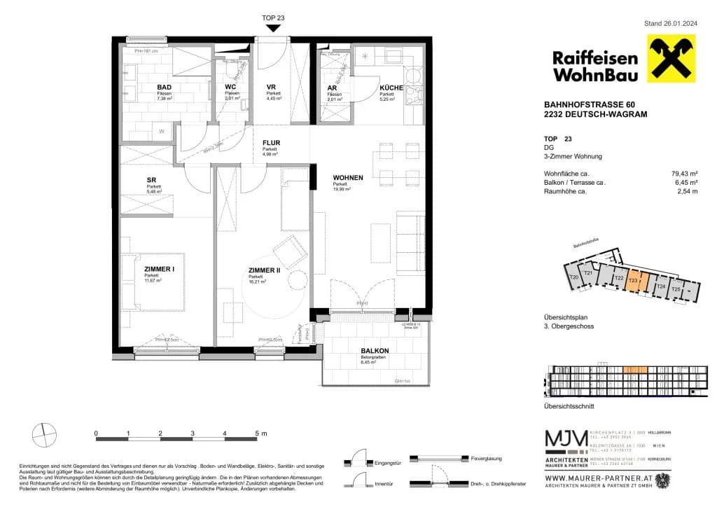 3-Zimmer-Wohnung kaufen in Gänserndorf – 79,43 m², € 448.200 – Bild 23 von 23