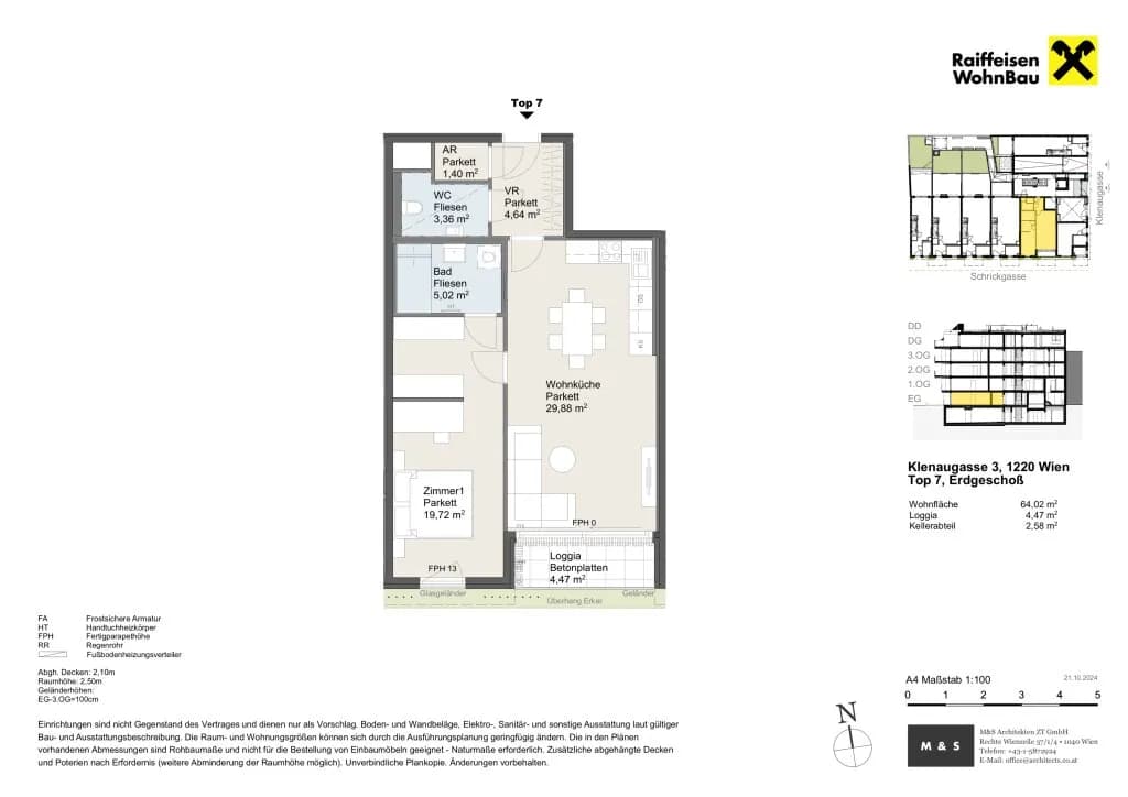 2-Zimmer-Wohnung kaufen in Wien – 64,02 m², € 367.100 – Bild 8 von 8