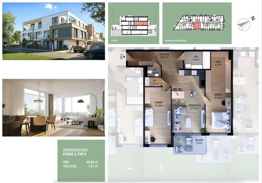 3-Zimmer-Wohnung kaufen in Wien – 88,98 m², € 489.000 – Bild 11 von 11